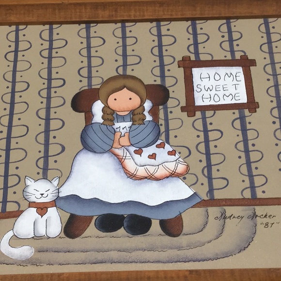 Home Sweet Home Canvas Painting Framed - Picture 2 of 5